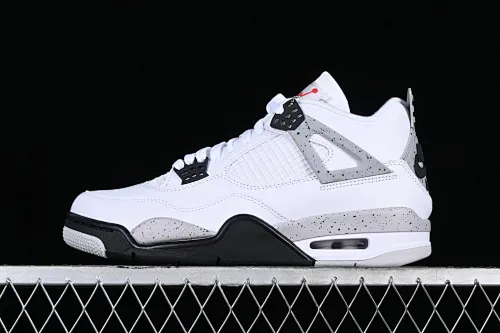 All categories Air Jordan Jordan series basketball shoes Air Jordan 4 GX foreign trade version Air Jordan 4 Retro "White Cement" AJ4 Joe 4 white cement white gray 840606-192
